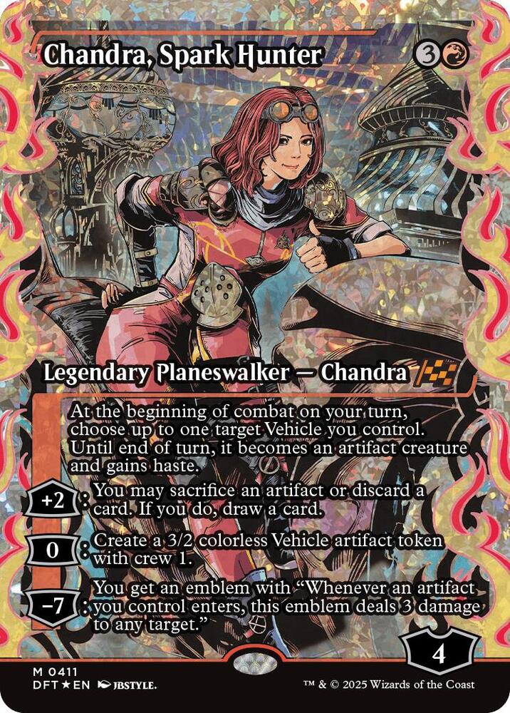 Chandra, Spark Hunter (Showcase) (Fracture Foil) card image