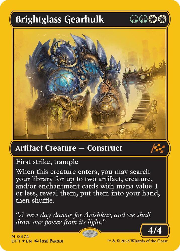 Brightglass Gearhulk (First-Place Foil) card image