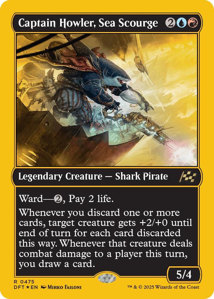 Captain Howler, Sea Scourge (First-Place Foil) card image