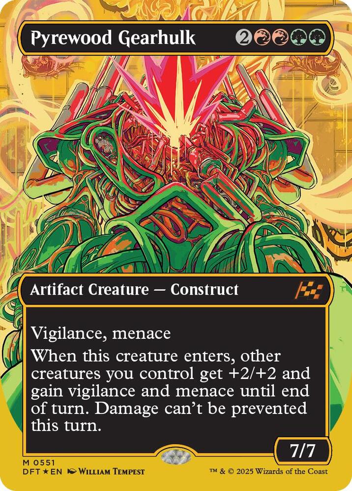 Pyrewood Gearhulk (Borderless) (First-Place Foil) card image