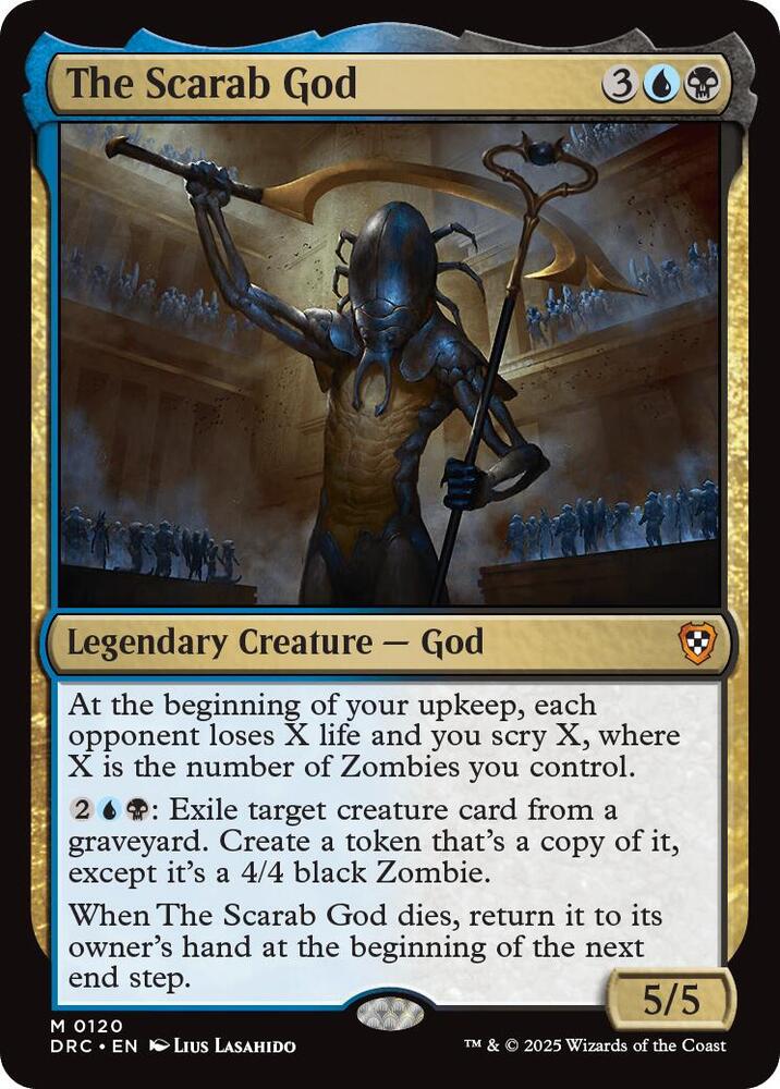 The Scarab God card image
