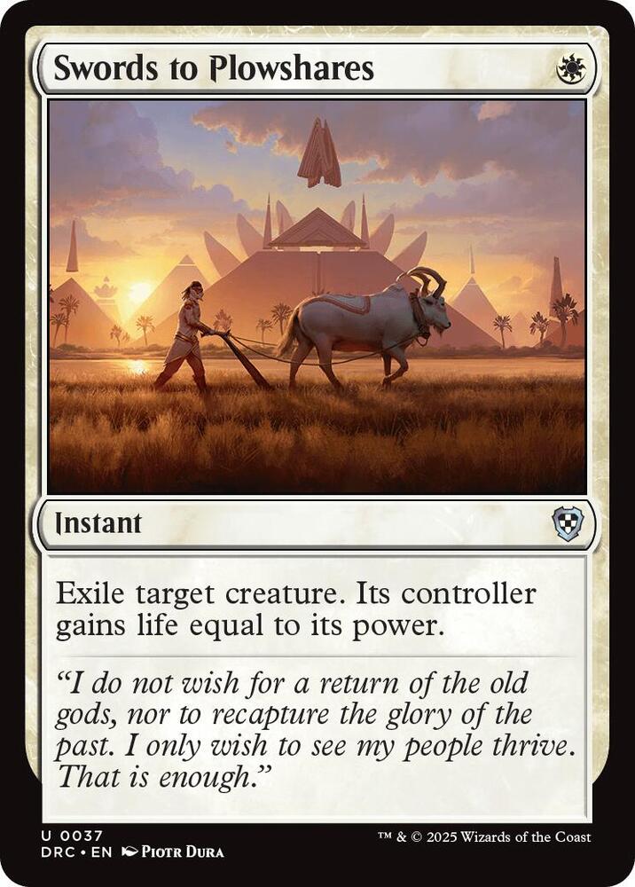 Swords to Plowshares card image