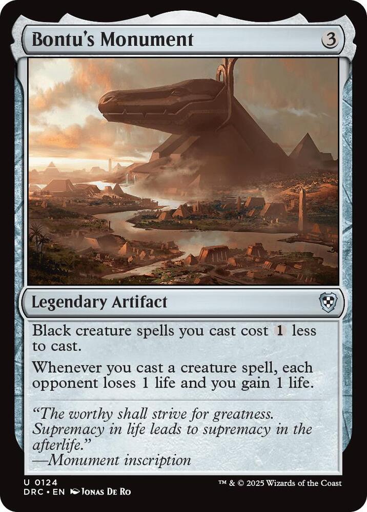Bontu's Monument card image