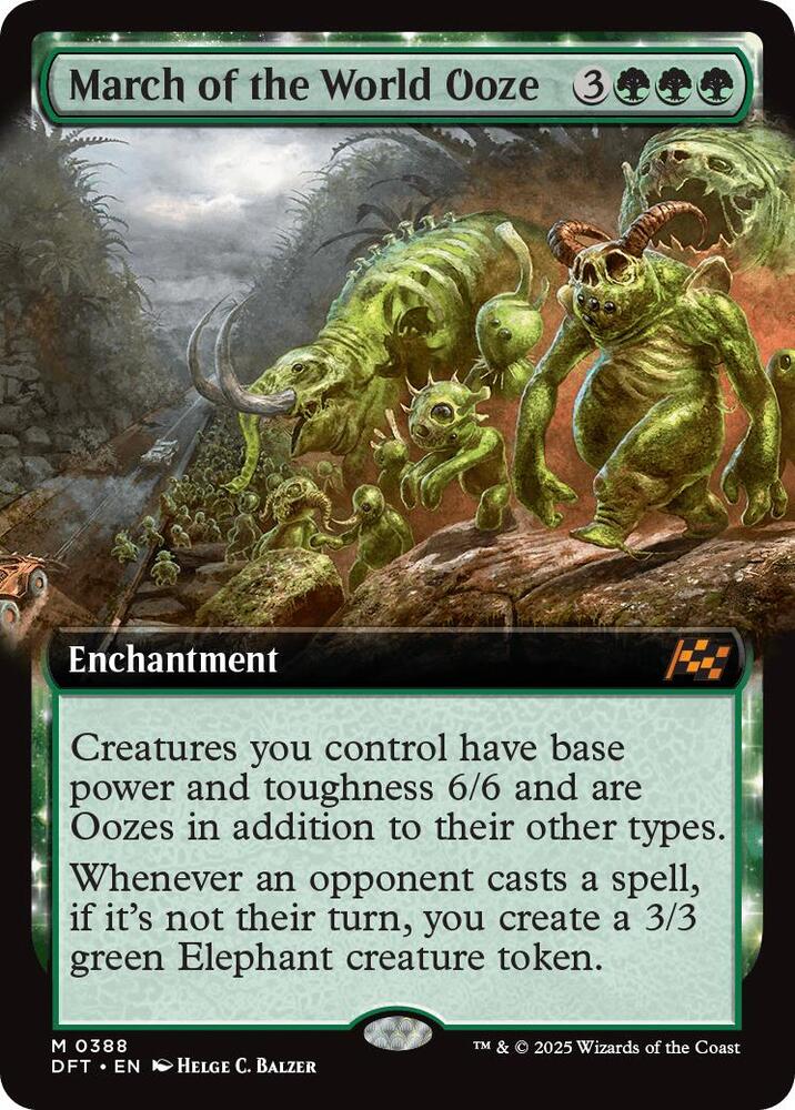 March of the World Ooze (Extended Art) card image