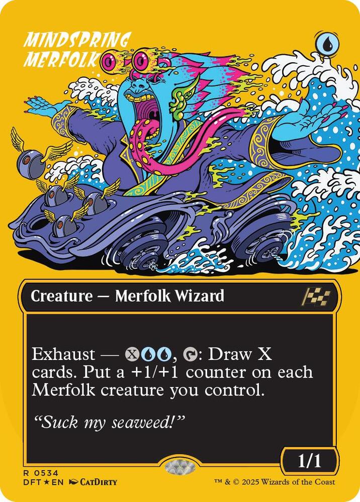 Mindspring Merfolk (Borderless) (First-Place Foil) card image