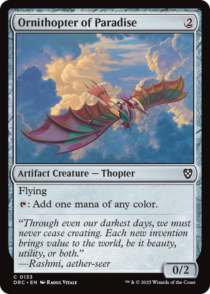 Ornithopter of Paradise card image