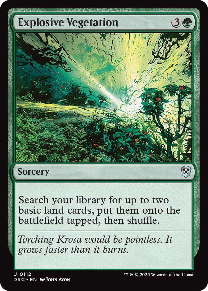 Explosive Vegetation card image