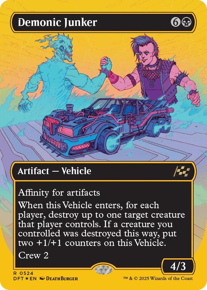 Demonic Junker (Borderless) (First-Place Foil) card image