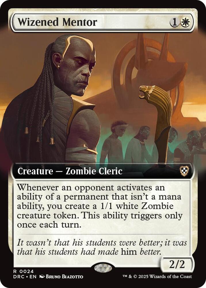 Wizened Mentor (Extended Art) card image