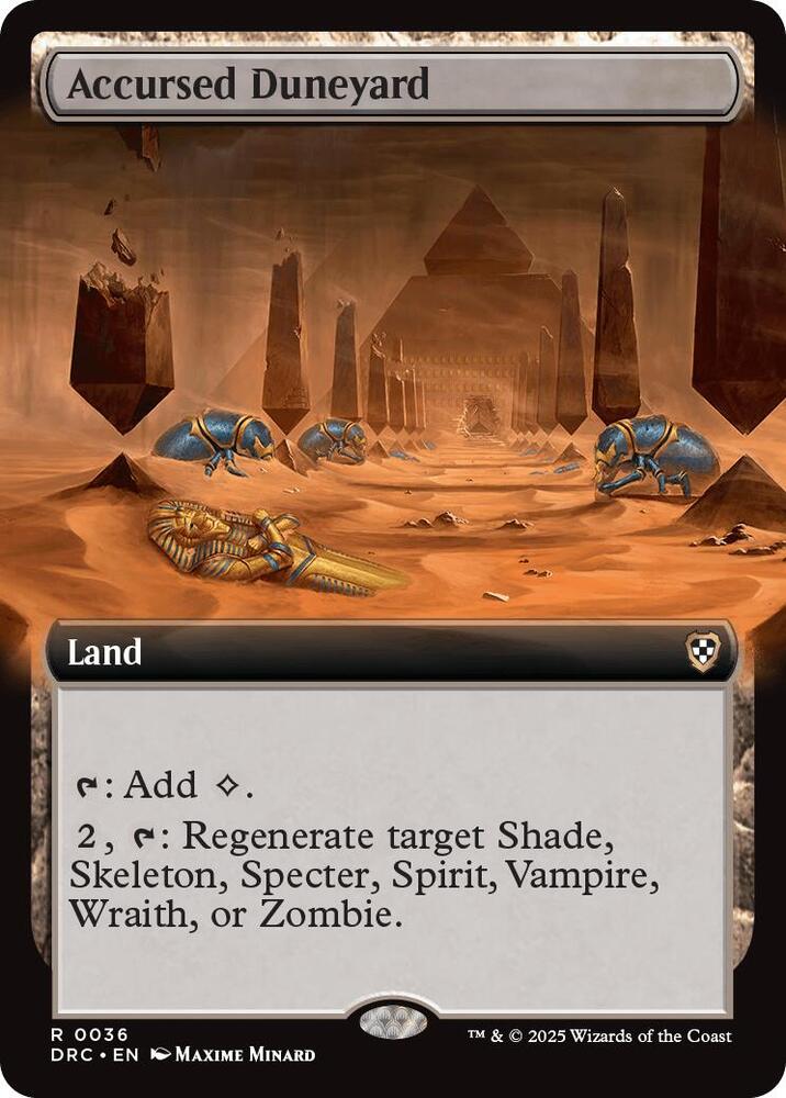 Accursed Duneyard (Extended Art) card image