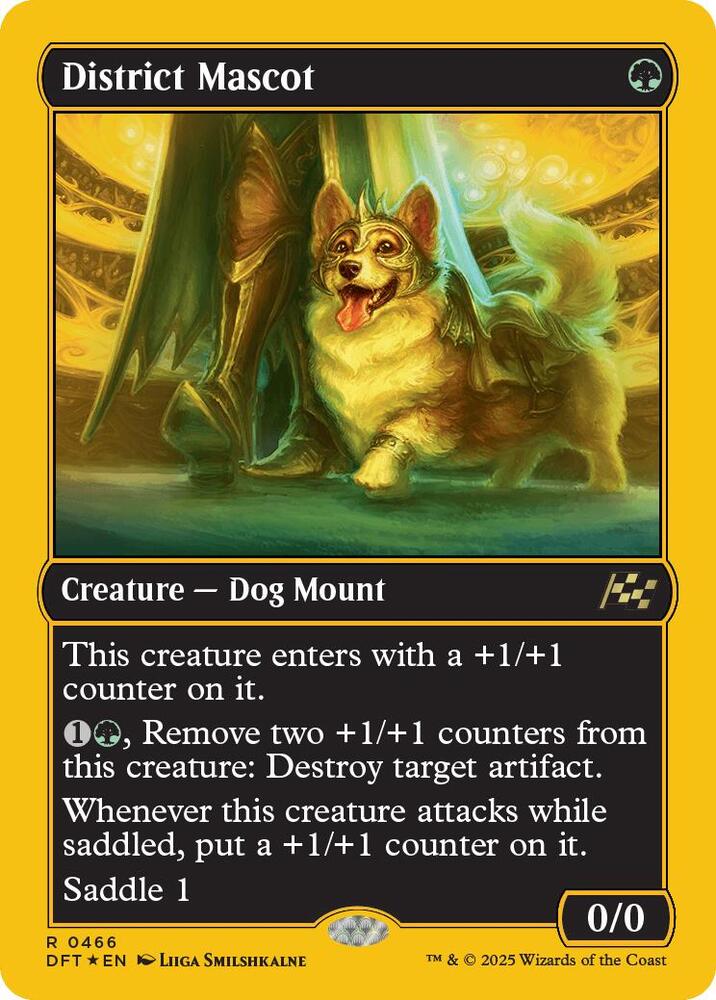District Mascot (First-Place Foil) card image