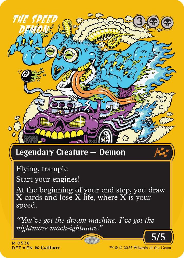 The Speed Demon (Borderless) (First-Place Foil) card image