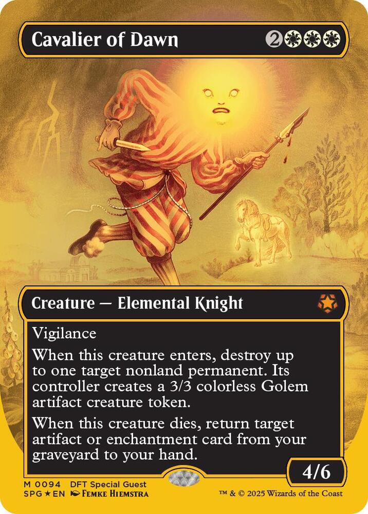 Cavalier of Dawn (Borderless) (First-Place Foil) card image