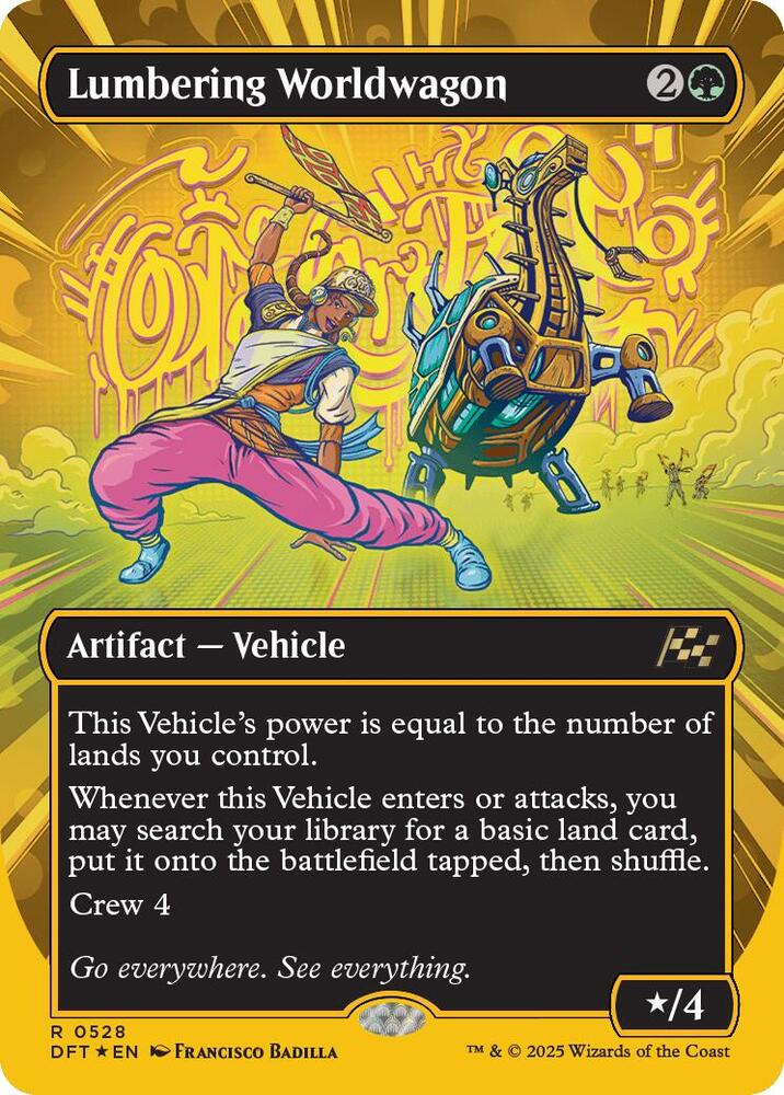 Lumbering Worldwagon (Borderless) (First-Place Foil) card image
