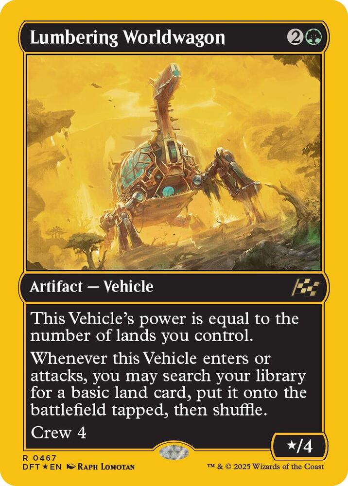 Lumbering Worldwagon (First-Place Foil) card image