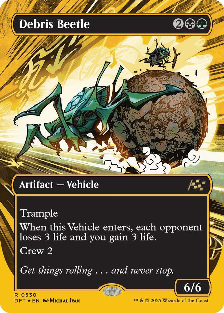 Debris Beetle (Borderless) (First-Place Foil) card image
