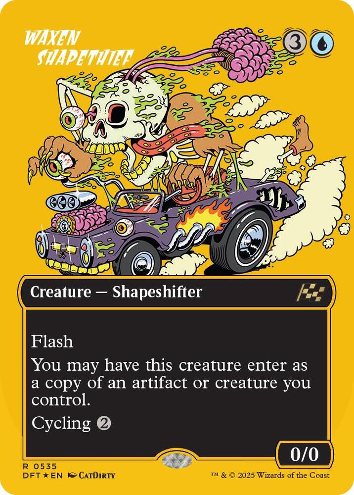 Waxen Shapethief (Borderless) (First-Place Foil) card image