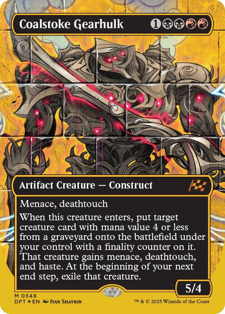 Coalstoke Gearhulk (Borderless) (First-Place Foil) card image