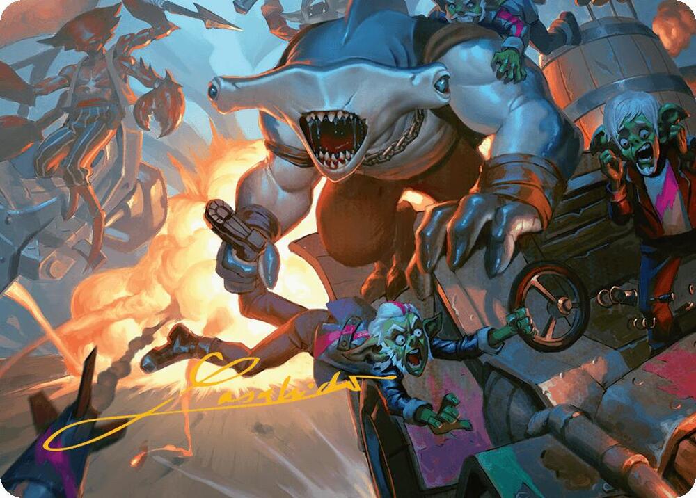 Trade the Helm Art Card (Gold-Stamped Signature) card image