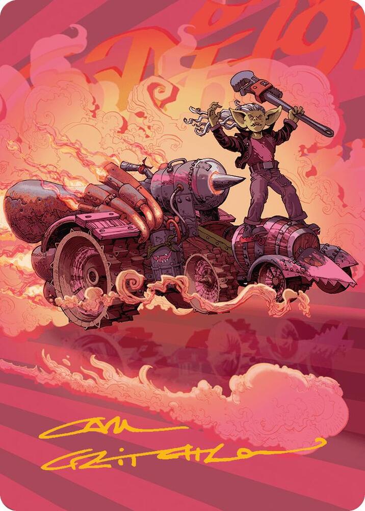 Burner Rocket Art Card (Gold-Stamped Signature) card image