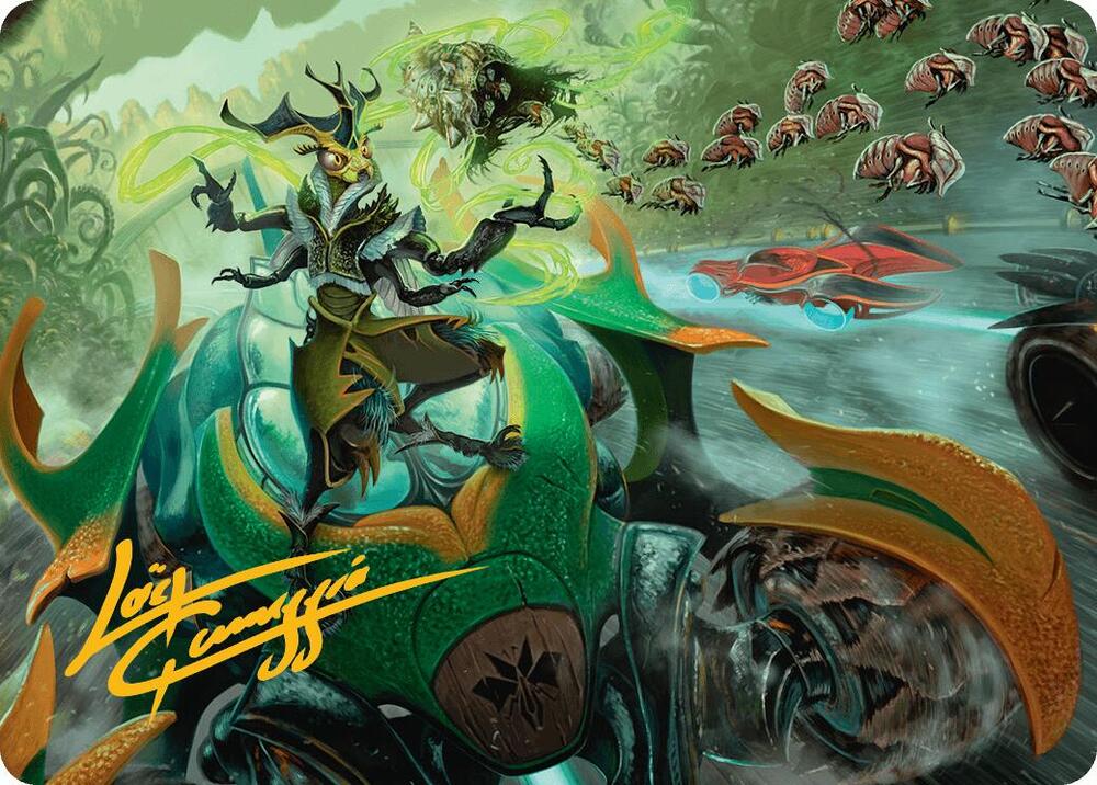 Aatchik, Emerald Radian Art Card (15/54) (Gold-Stamped Signature) card image