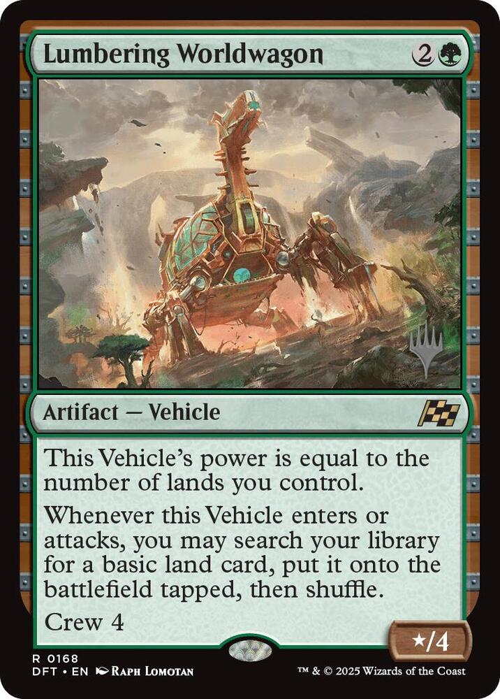 Lumbering Worldwagon card image
