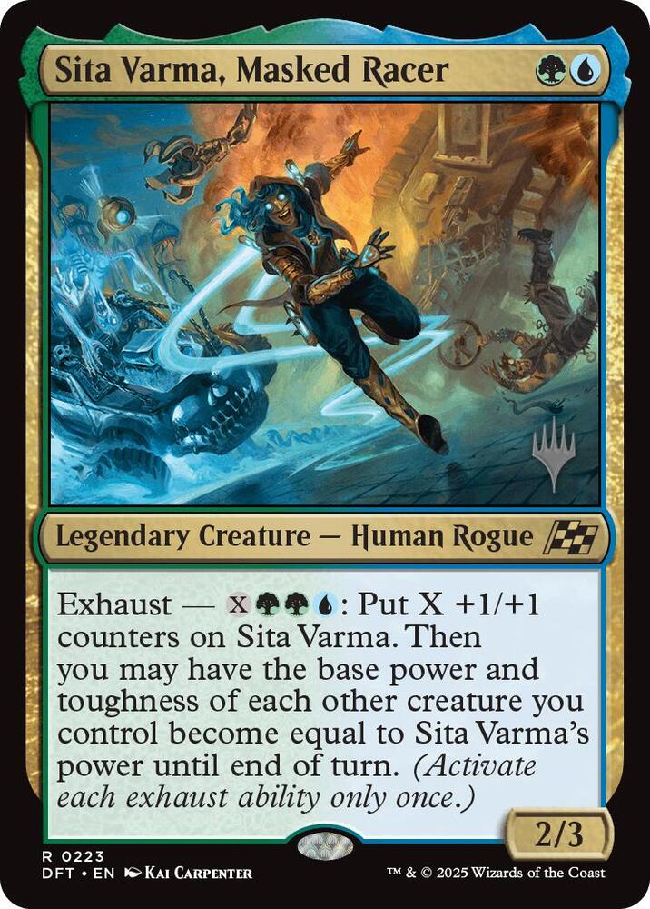 Sita Varma, Masked Racer card image