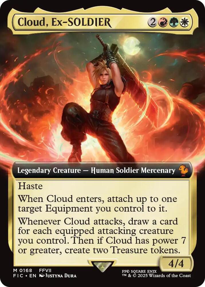 Cloud, Ex-SOLDIER (Extended Art) card image