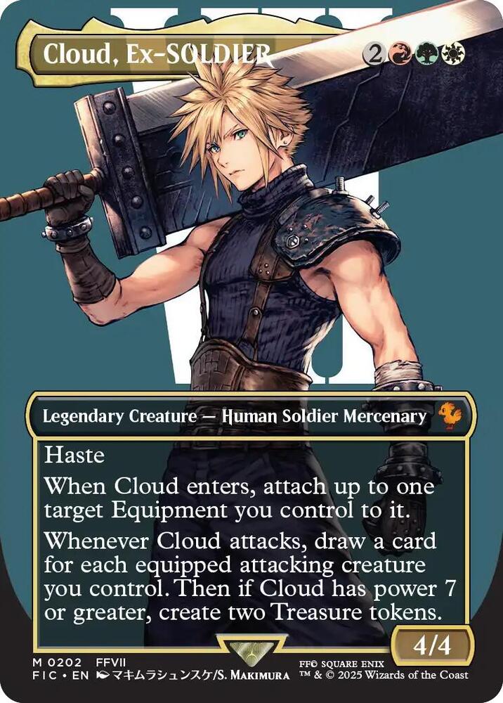 Cloud, Ex-SOLDIER (Borderless) card image