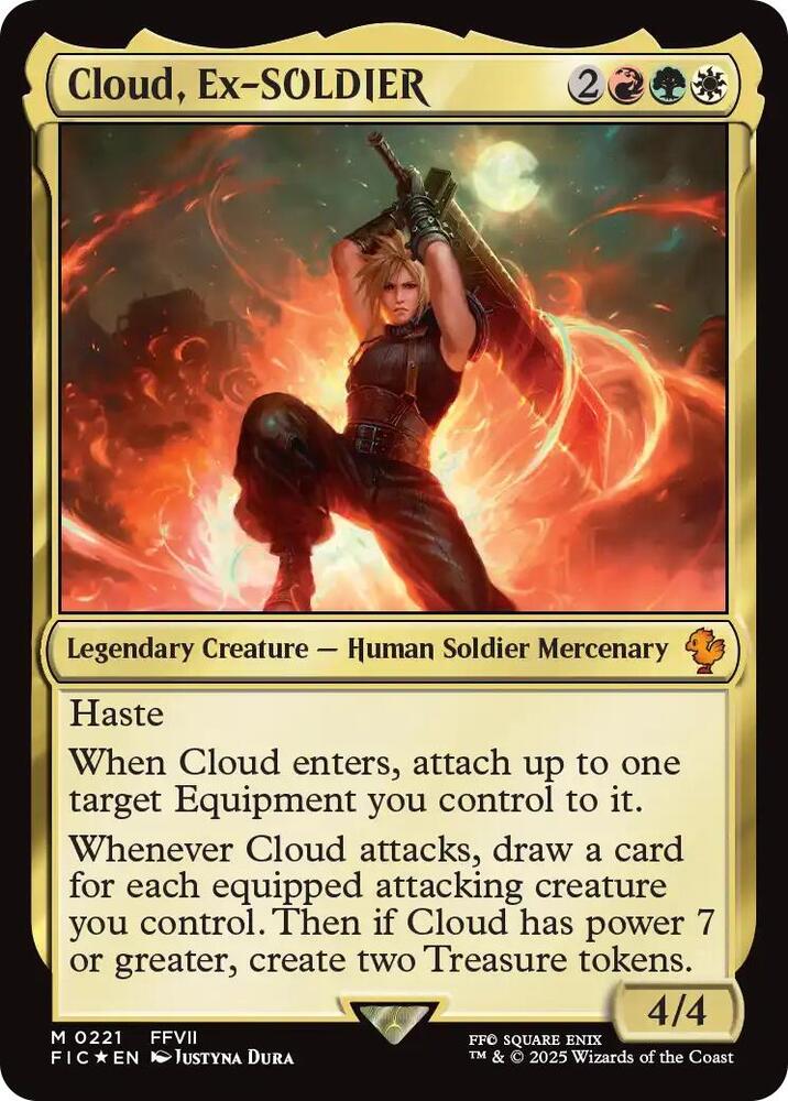 Cloud, Ex-SOLDIER (Surge Foil) card image