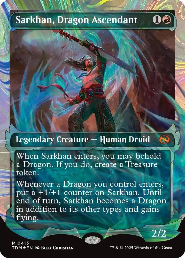Sarkhan, Dragon Ascendant (0413) (Showcase) (Halo Foil) card image