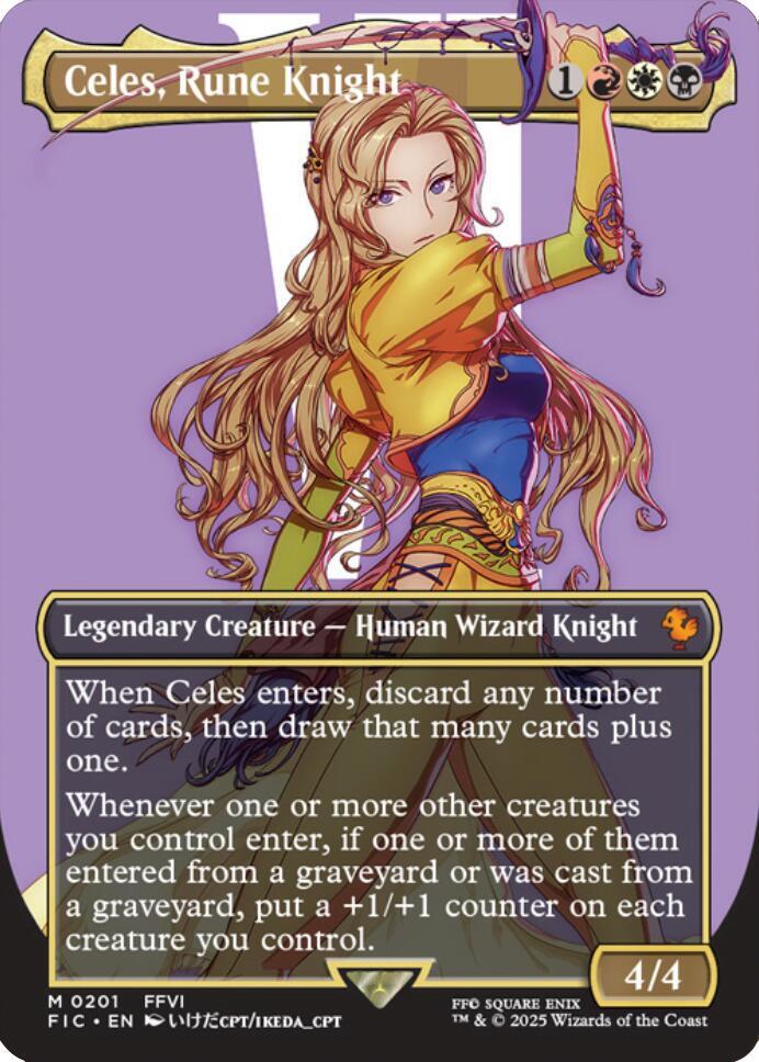 Celes, Rune Knight (Borderless) card image