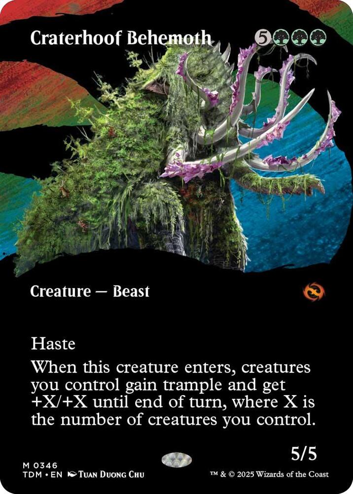 Craterhoof Behemoth (Borderless) card image