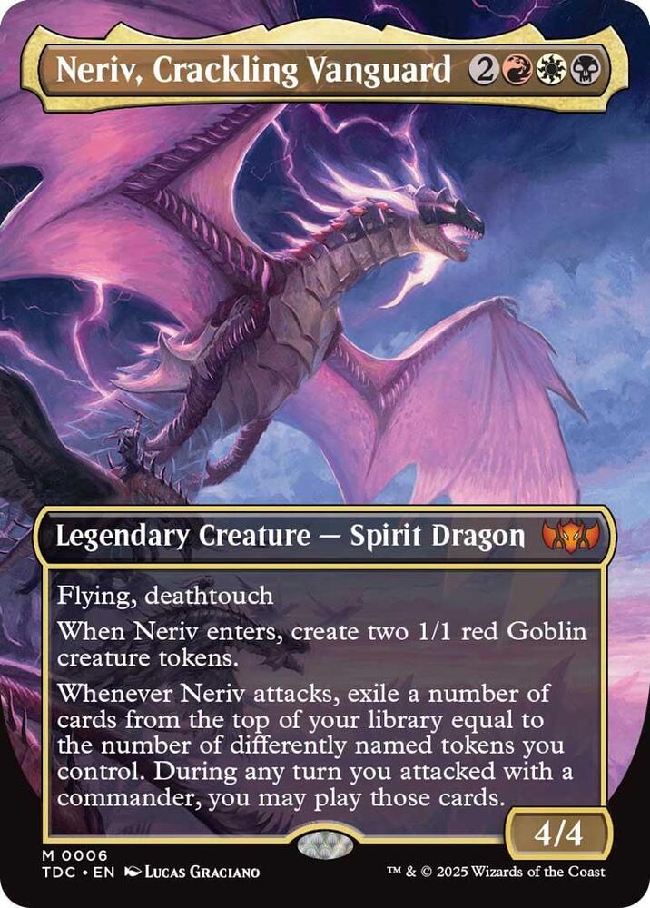 Neriv, Crackling Vanguard (Borderless) card image