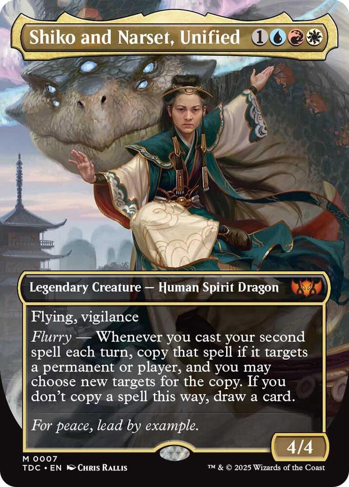 Shiko and Narset, Unified (Borderless) card image
