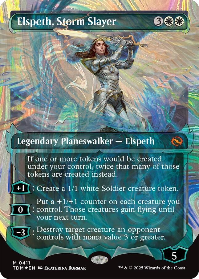 Elspeth, Storm Slayer (Showcase) (Halo Foil) card image