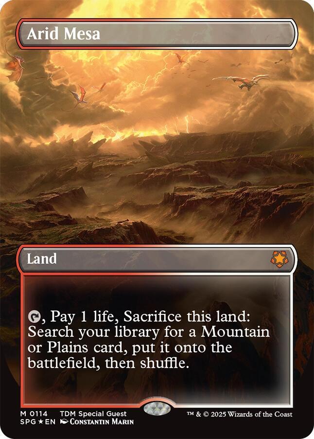 Arid Mesa (Borderless) (Dragonscale Foil) card image