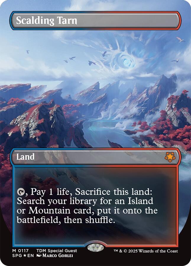 Scalding Tarn (Borderless) (Dragonscale Foil) card image