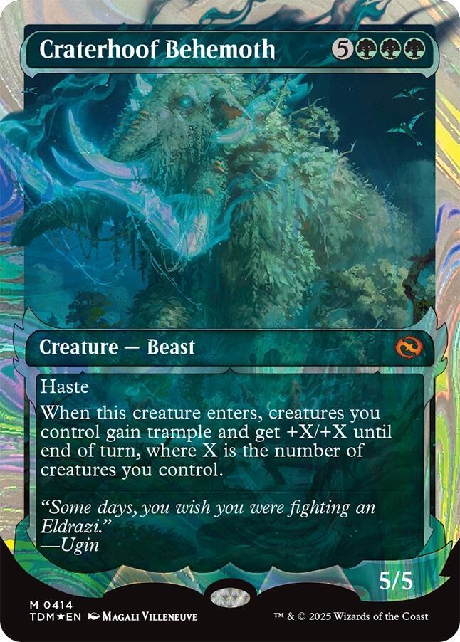 Craterhoof Behemoth (Showcase) (Halo Foil) card image