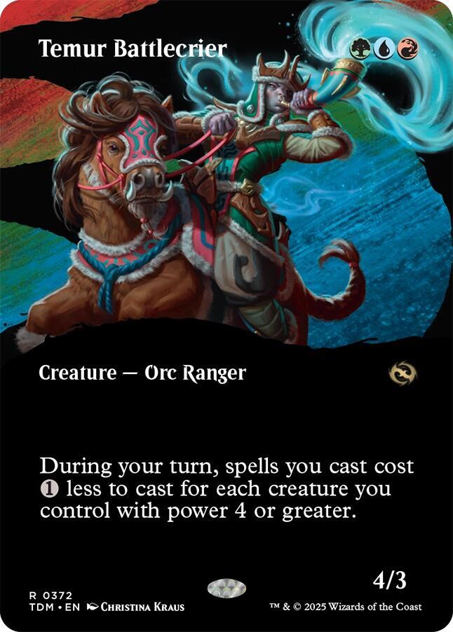 Temur Battlecrier (Borderless) card image