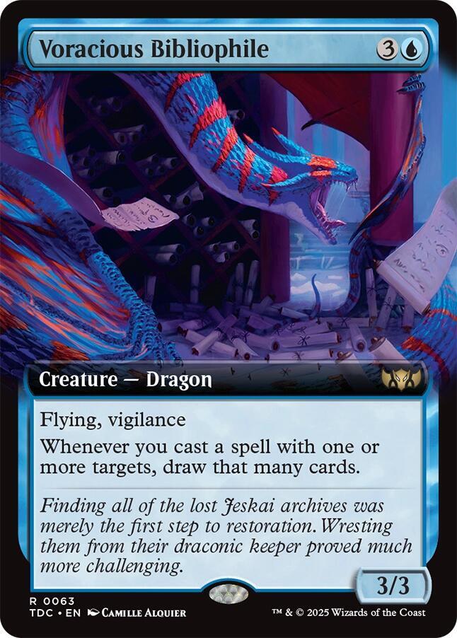 Voracious Bibliophile (Extended Art) card image