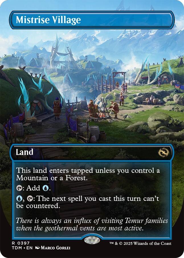 Mistrise Village (Borderless) card image