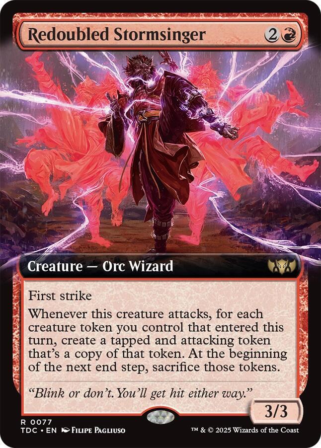 Redoubled Stormsinger (Extended Art) card image