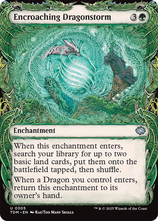 Encroaching Dragonstorm (Showcase) card image