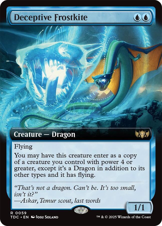 Deceptive Frostkite (Extended Art) card image