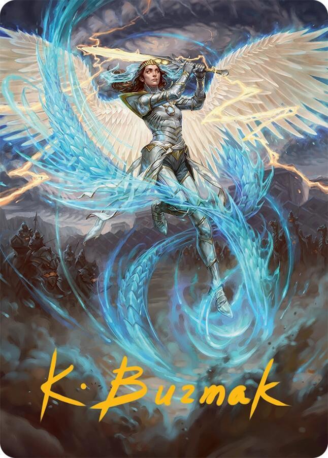 Elspeth, Storm Slayer Art Card (49/54) (Gold-Stamped Signature) card image
