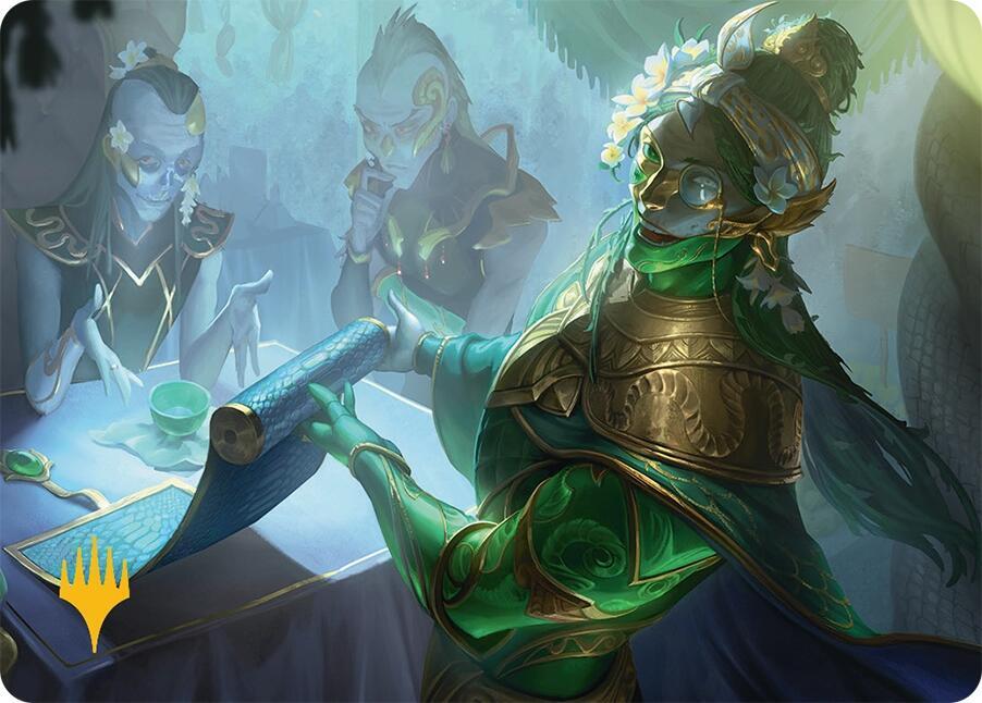 Sibsig Appraiser Art Card (8/54) (Gold-Stamped Planeswalker Symbol) card image