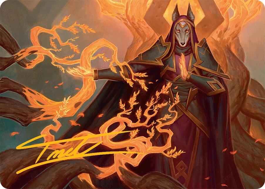 Abzan Devotee Art Card (10/54) (Gold-Stamped Signature) card image