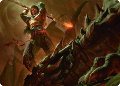 Sarkhan's Resolve Art Card (18/54) card image
