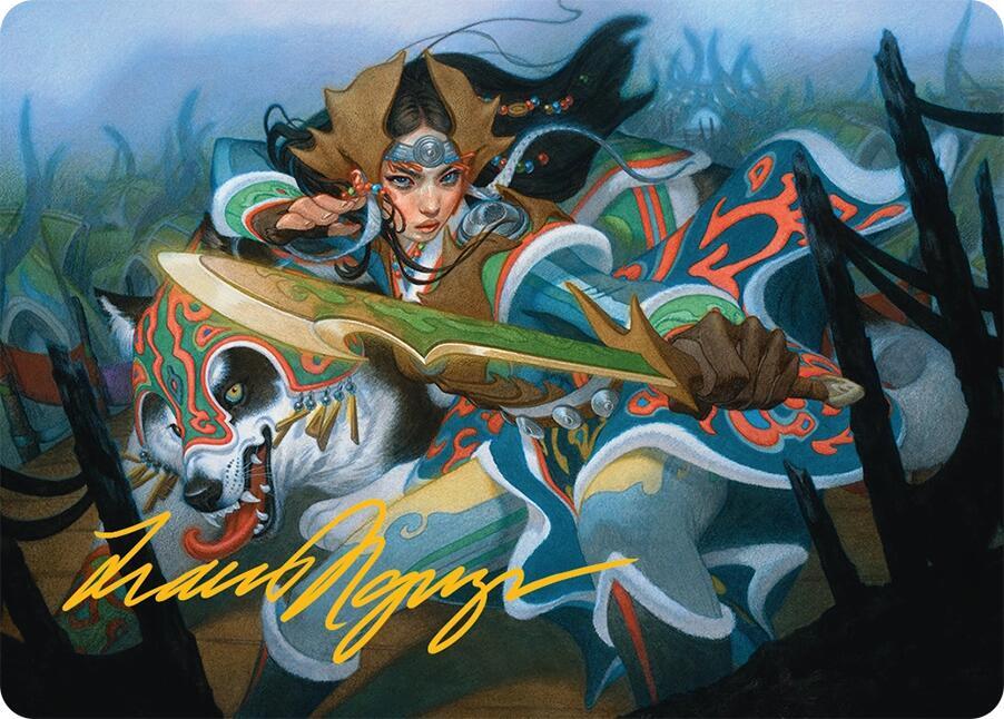 Eshki Dragonclaw Art Card (23/54) (Gold-Stamped Signature) card image